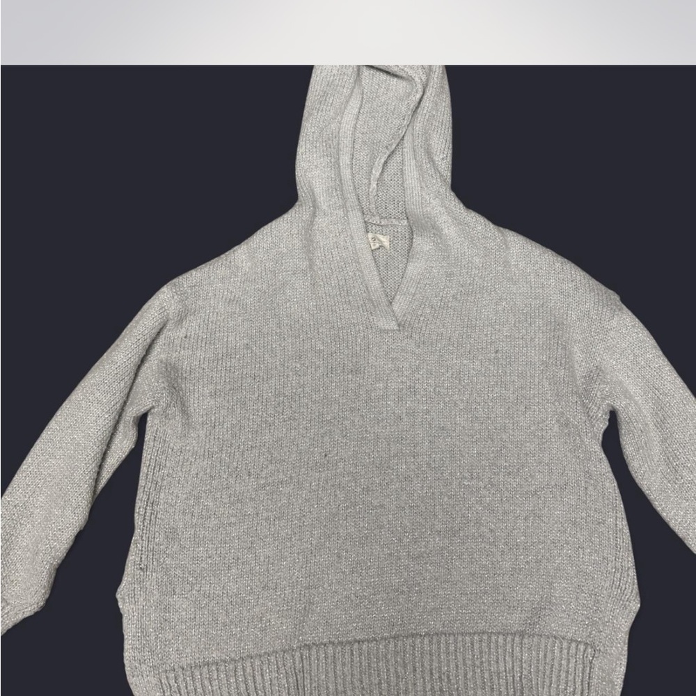 Women’s grey shimmer Sweater Hoodie